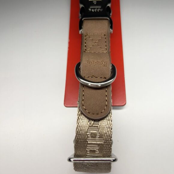 Reddy Tan Brown Jacquard Dog Collar Size Small S 9-14 Inches - Picture 3 of 5